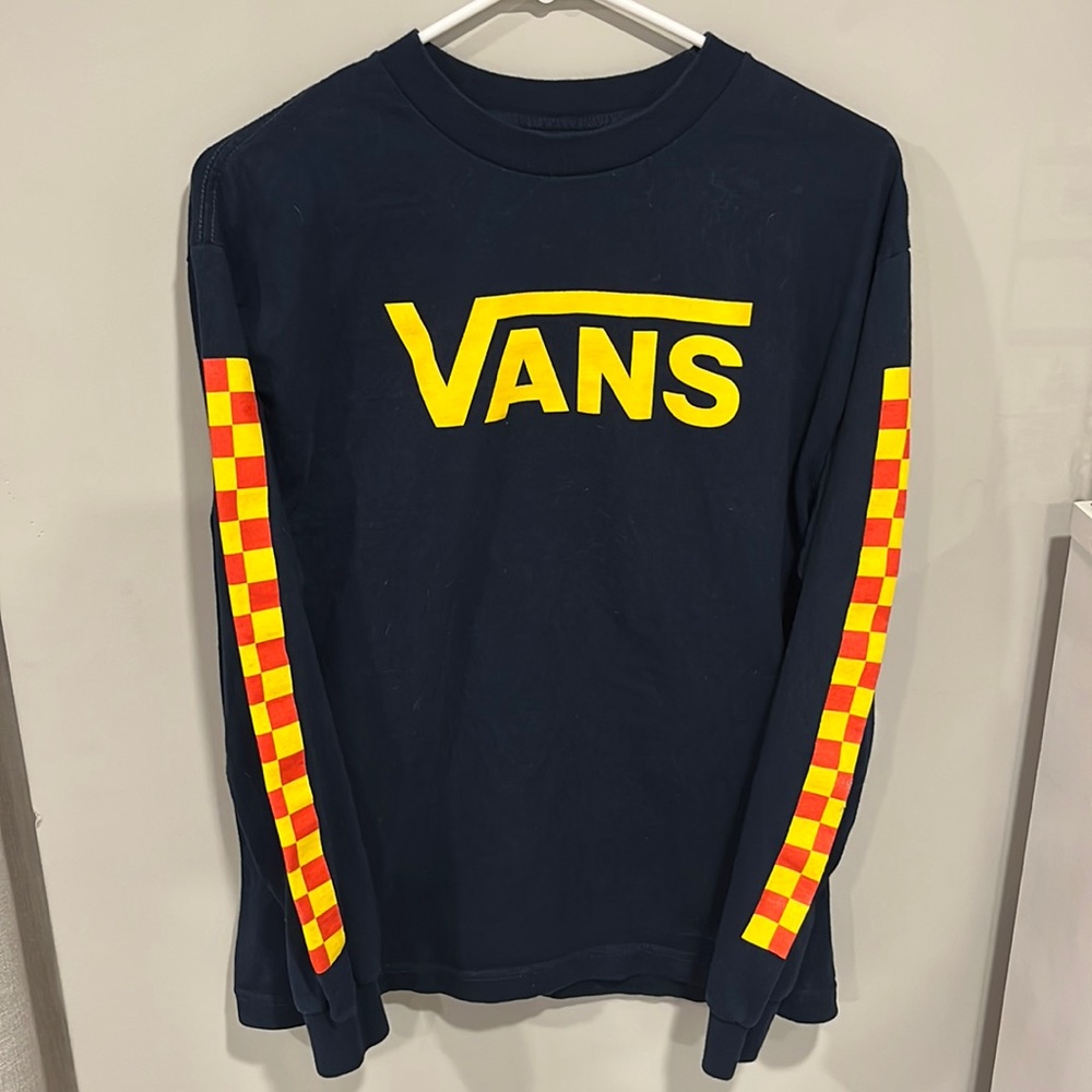 Vans Checkered Long Sleeve Shirt Unisex Size Medium